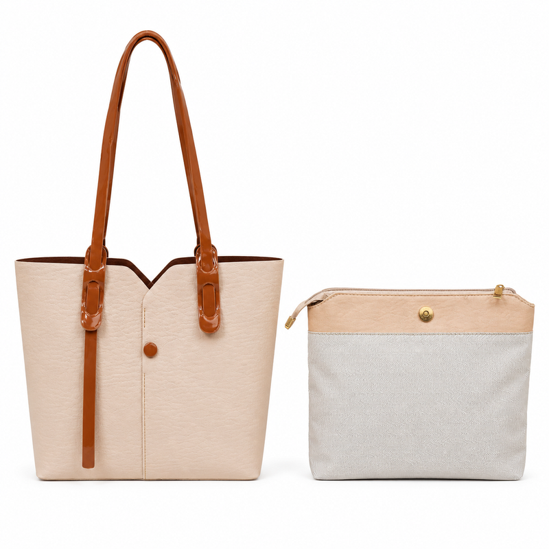 Noir Dual Tone Tote Set