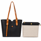 Noir Dual Tone Tote Set
