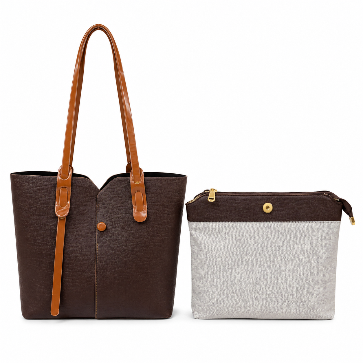 Noir Dual Tone Tote Set