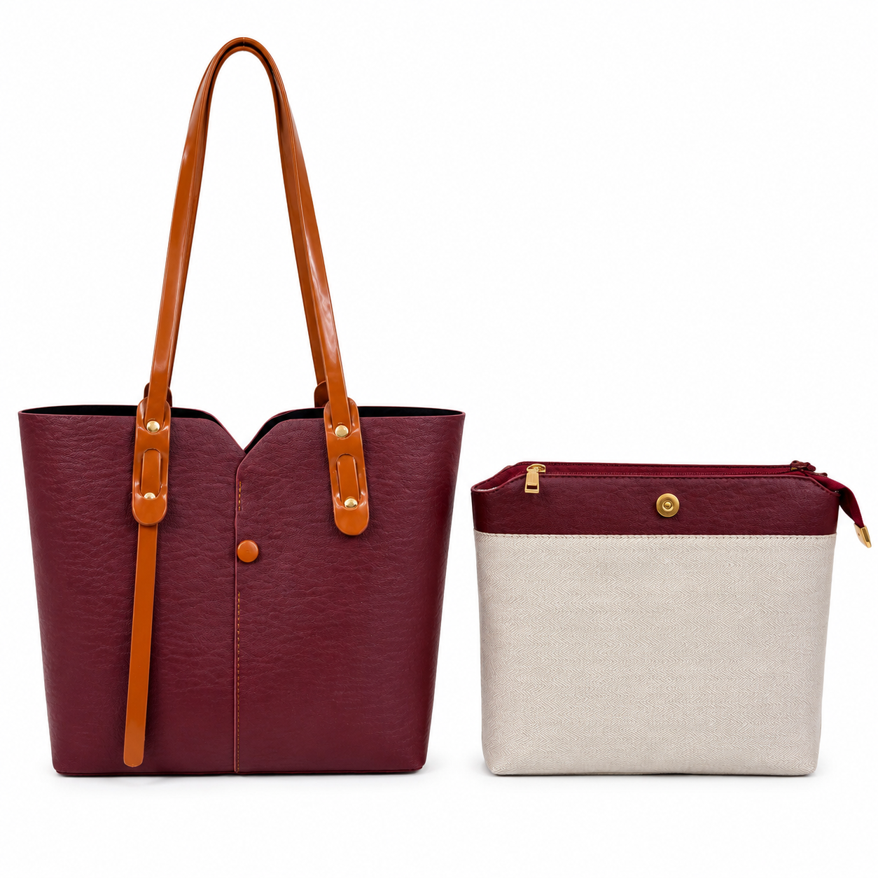 Noir Dual Tone Tote Set