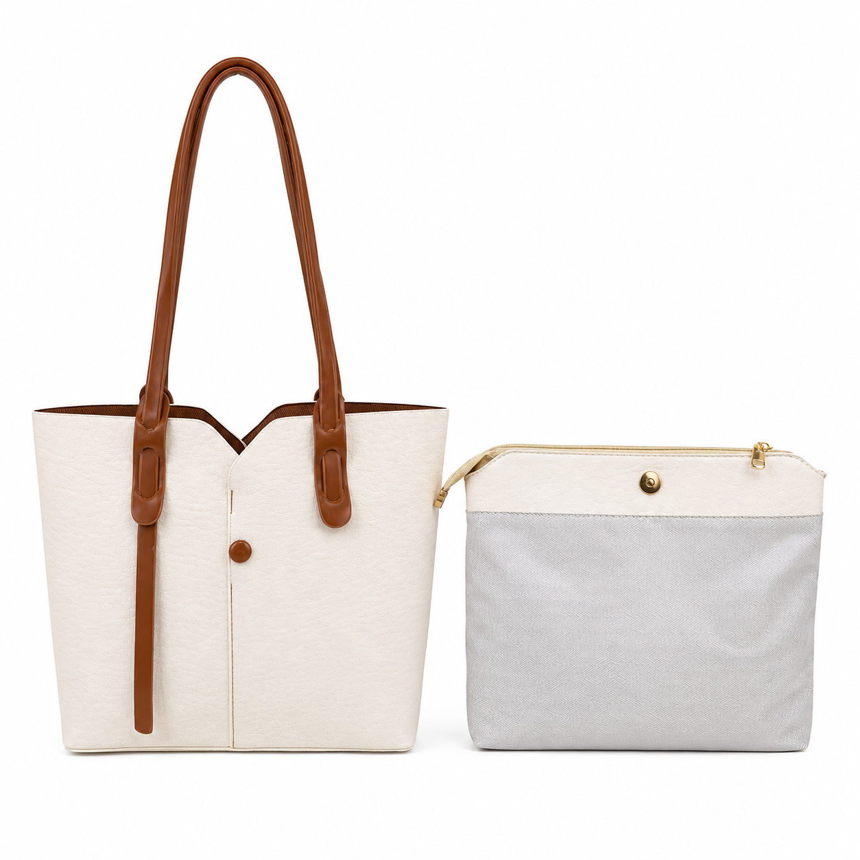 Noir Dual Tone Tote Set