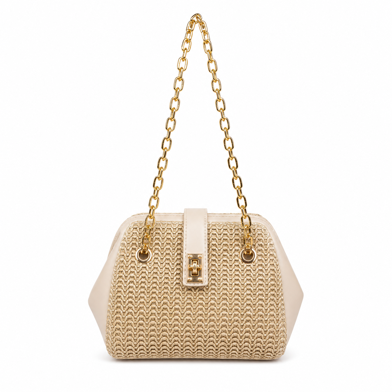 Golden Chain Weave Mini Bag