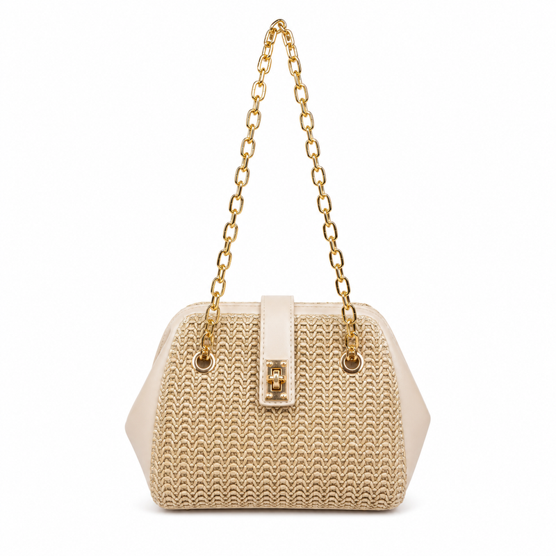 Golden Chain Weave Mini Bag