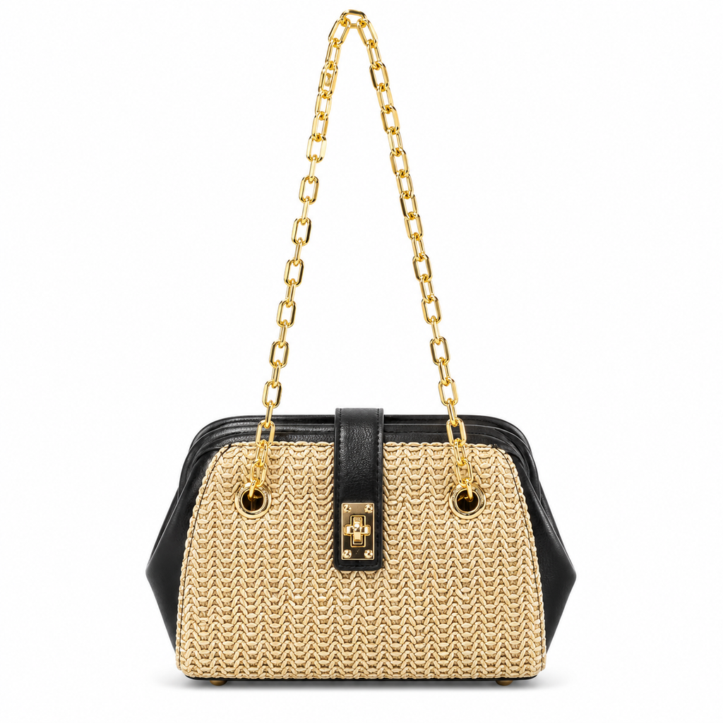 Golden Chain Weave Mini Bag