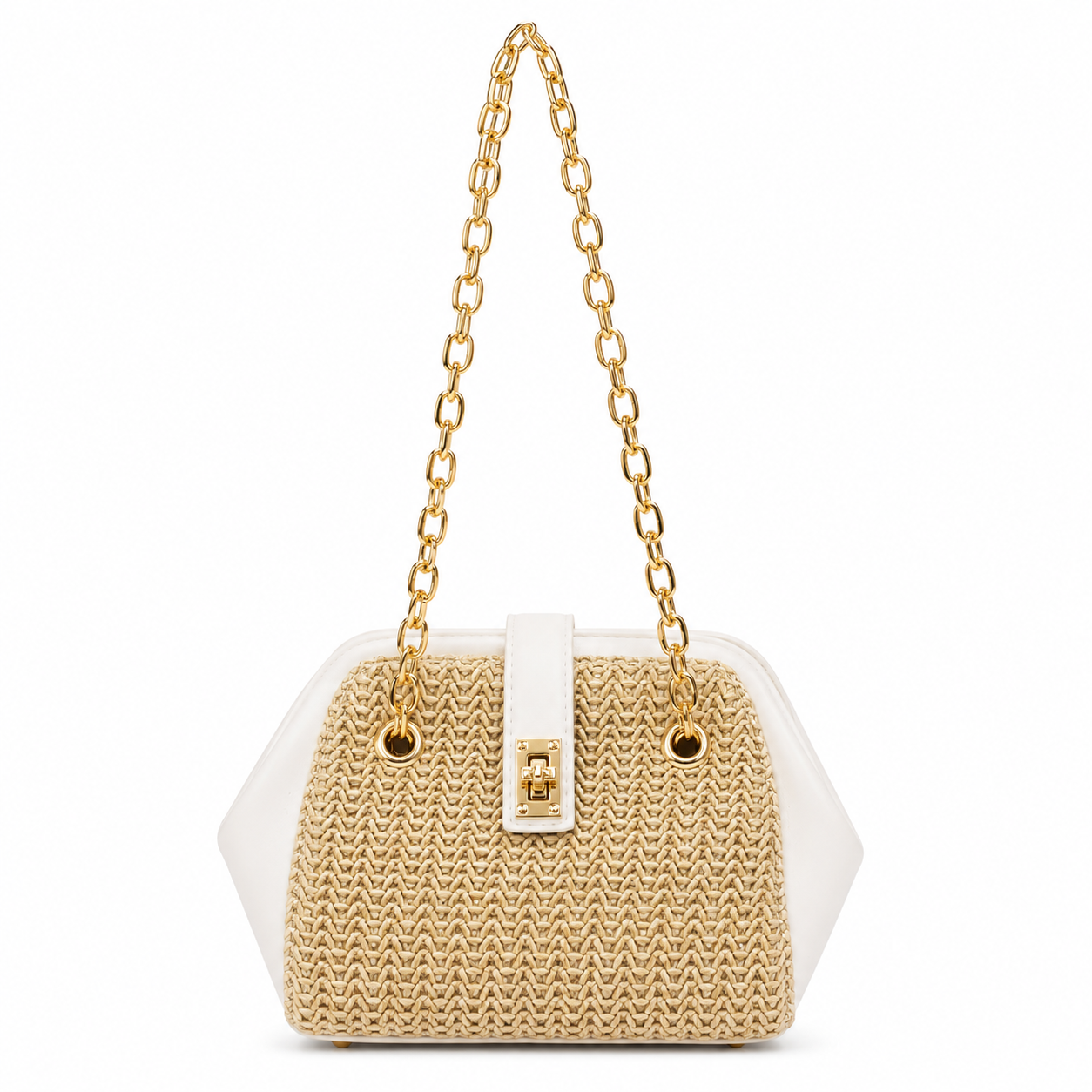 Golden Chain Weave Mini Bag