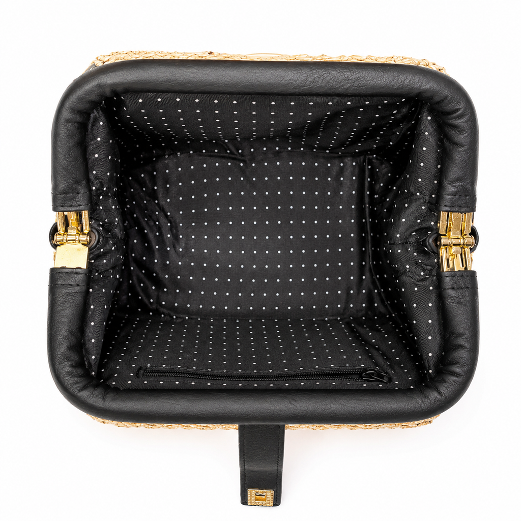 Golden Chain Weave Mini Bag