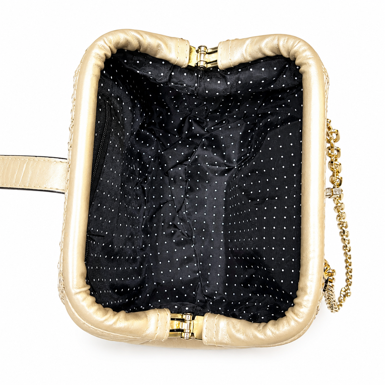 Golden Chain Weave Mini Bag