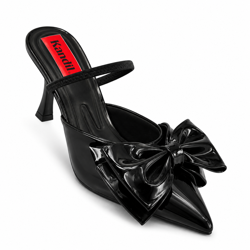 Pearl Bow Gloss Mule