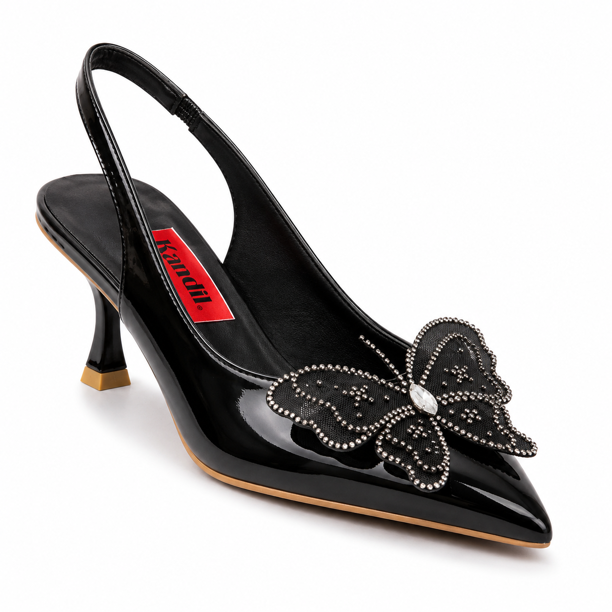 Butterfly Glam Slingback Heel