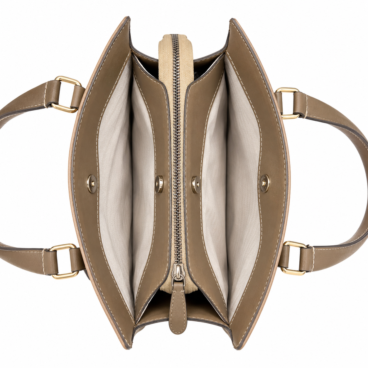 Classic Two-Tone Tote Bag