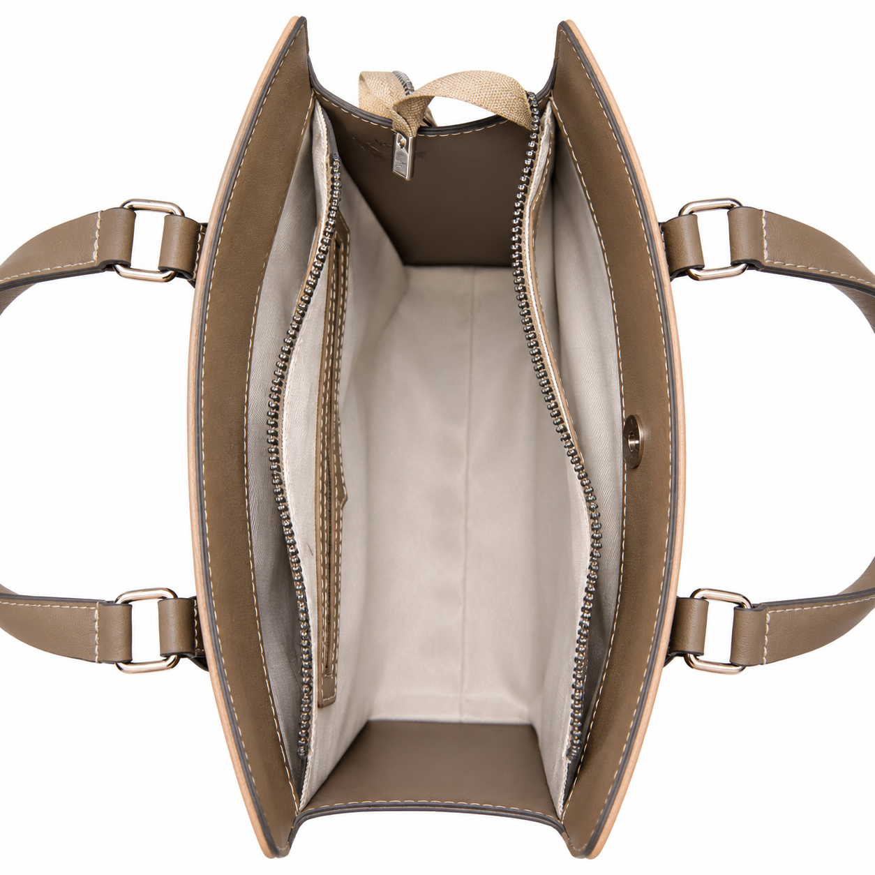 Classic Two-Tone Tote Bag
