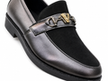 Leather and suede shoes